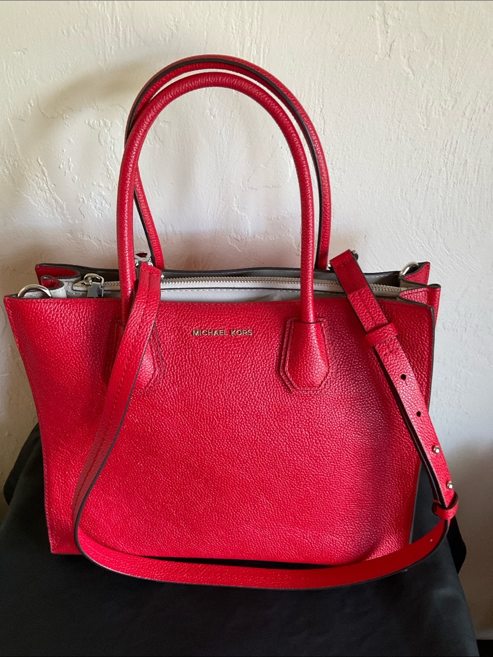 NWOT Michael Kors Mercer Red Tote